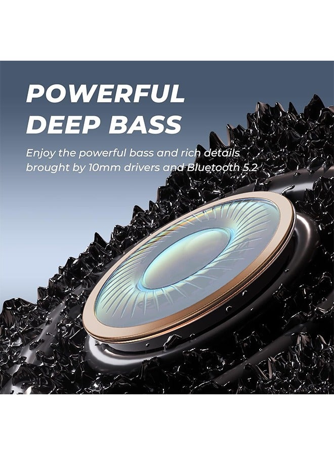 N18 Neckband Bluetooth Earbuds, Wireless Bluetooth 5.2 Headphones with Microphone, Ultra-Lightweight Comfort, IPX7 Waterproof, Deep Bass Strong Beat, 20H Playtime, Magnetic Earphones -Black - Image 2