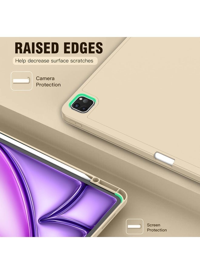 vesus Gold iPad Air 13-Inch Case (M2 2024) â€“ Smart Case with Pencil Holder, Compatible with Pencil Pro & USB-C, Touch ID, Auto Wake/Sleep Function - Image 3