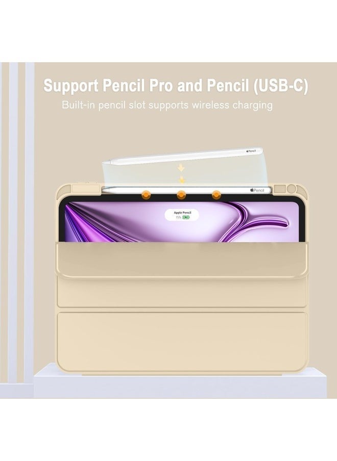 vesus Gold iPad Air 13-Inch Case (M2 2024) â€“ Smart Case with Pencil Holder, Compatible with Pencil Pro & USB-C, Touch ID, Auto Wake/Sleep Function - Image 2