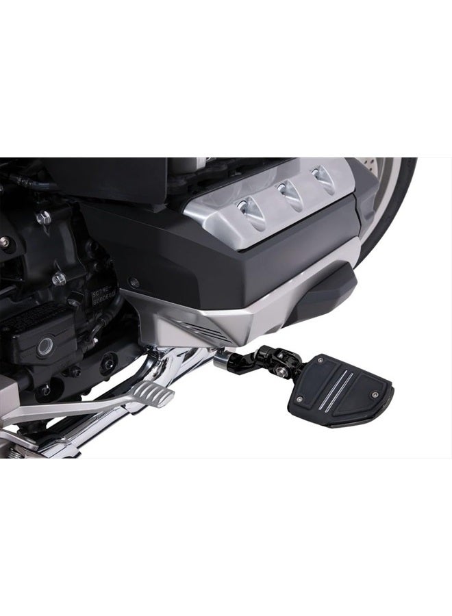 Ciro Goldstrike 3-Way Adjustable Highway Peg Mounts with Twin Rail Footrest (Pair) for Gold Wing Black (60325) - Image 1