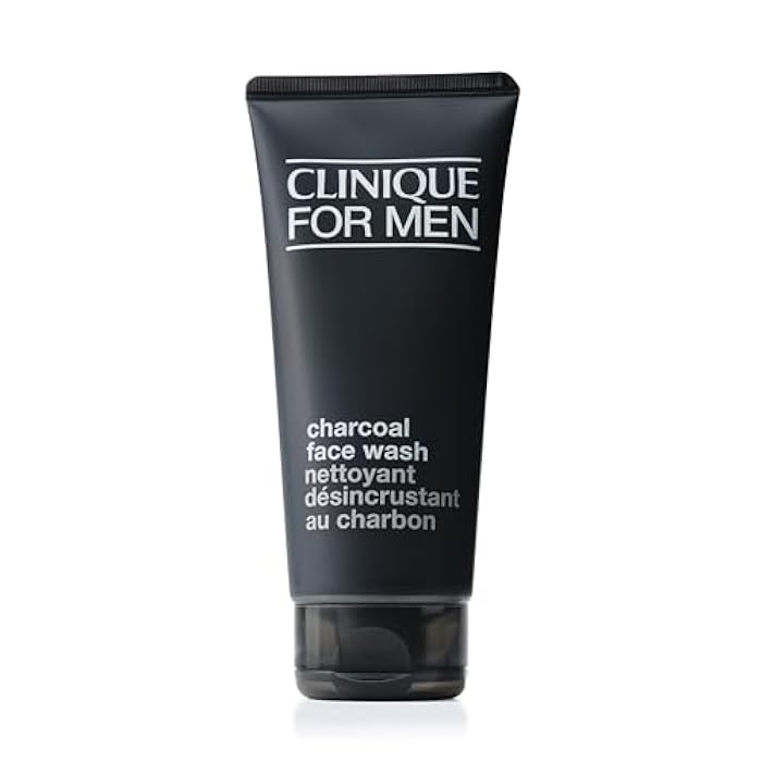 Clinique For Men Charcoal Face Wash With Glycerin | Detoxifying Gel Facial Cleanser | For All Skin Types | Unclogs Pores | Purifies + Refines, 6.7 Fl Oz - Image 1