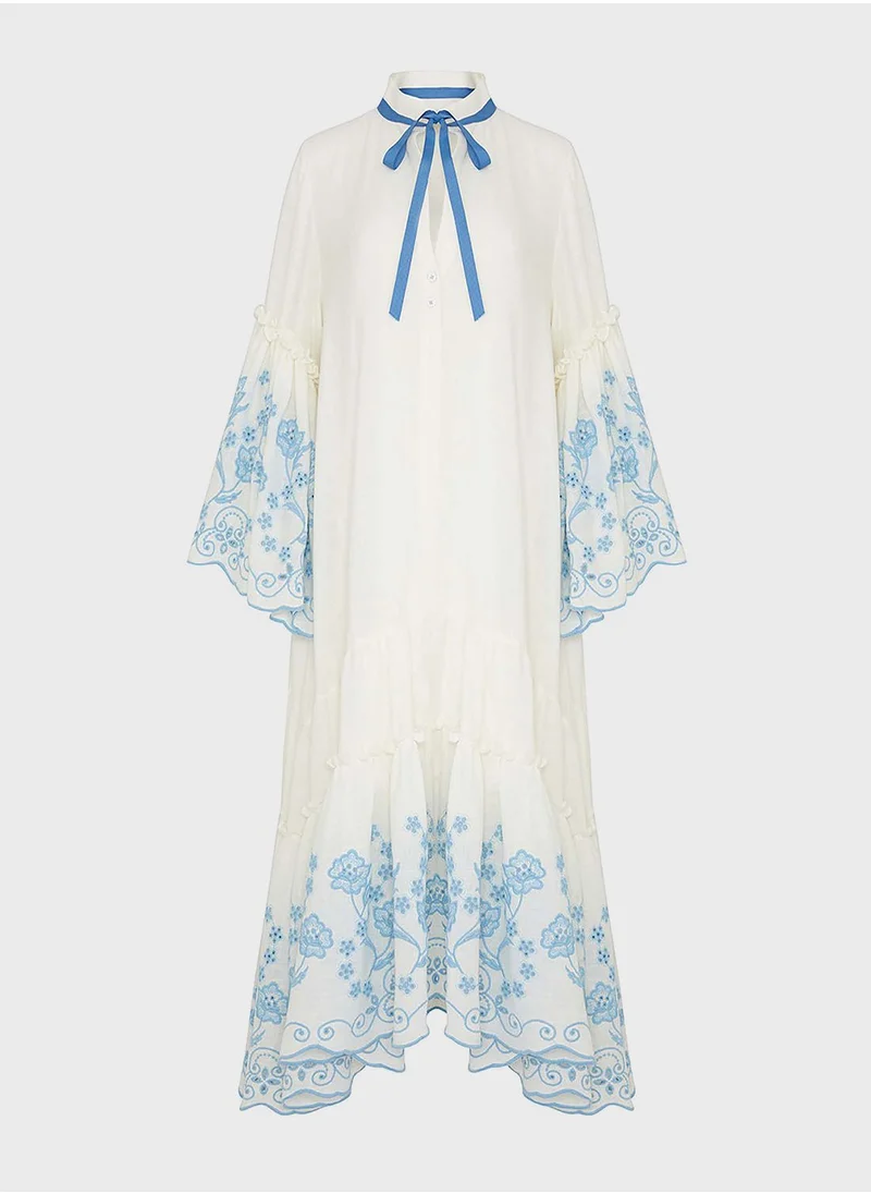 نوكتورن Floral Printed Tiered Dress
