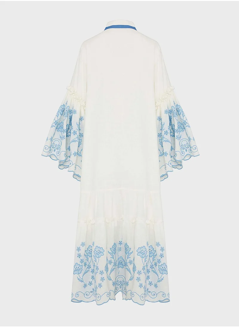 نوكتورن Floral Printed Tiered Dress