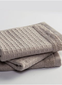 Spa Waffle Terry Reversible Face Towel, Beige - 500 GSM, 30x30 cm - pzsku/Z3184F97CB59ADC13F06DZ/45/_/1683798122/4e56d050-3a4e-411c-9267-150c359d1f4d