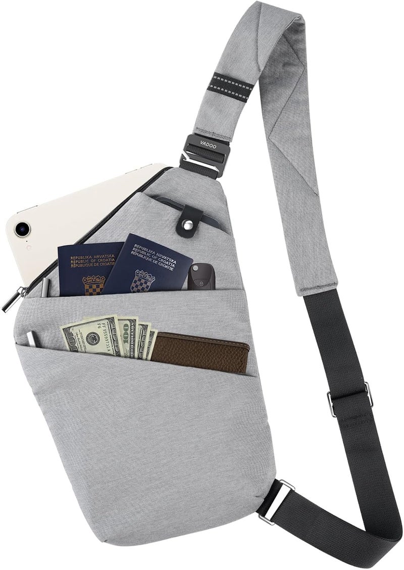 VADOO Sling Bag - Anti-theft Crossbody Shoulder Bag for Men and Women - Image 1