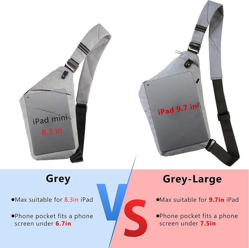 VADOO Sling Bag - Anti-theft Crossbody Shoulder Bag for Men and Women - Image 2
