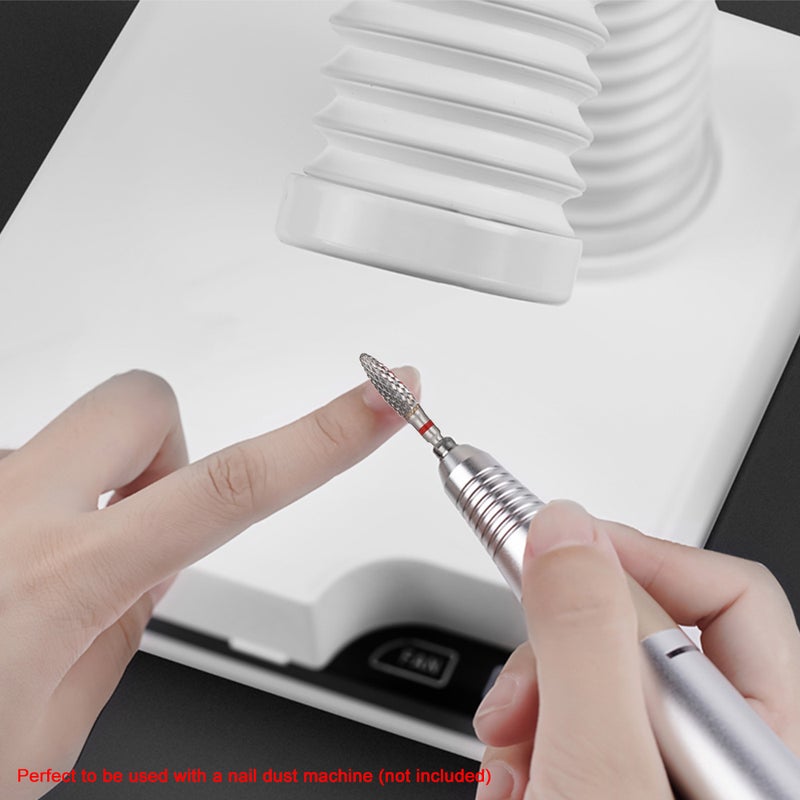 7pcs Nail Drill Bits Set for Pedicure & Manicure Replacement Drill Bits Heads Electric Nail Drill Machine Accessories - Image 4
