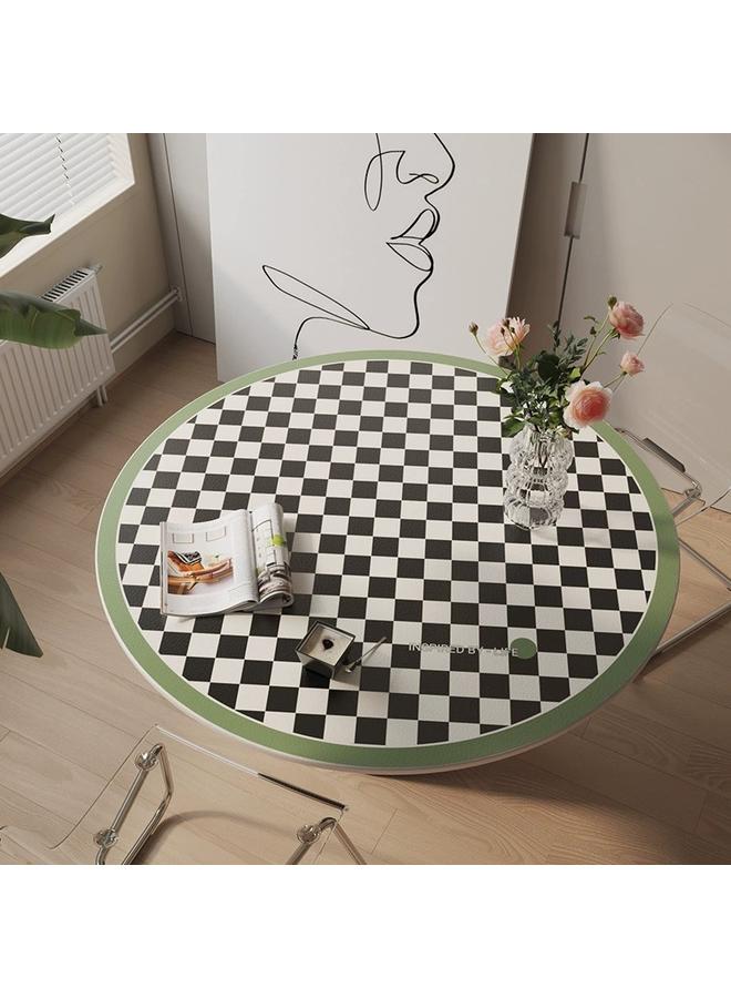 الأزرق جي دبليو مفرش المائدة المستديرة الخفيف الفاخر عالي الجودة مقاوم للماء والزيت - Image 3