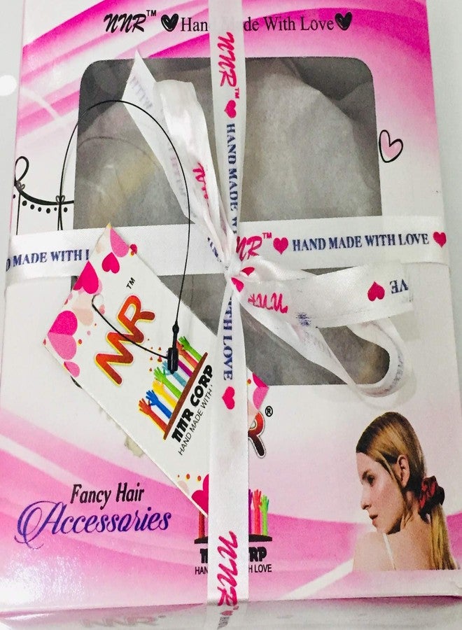 Nnr_Girls Polyester Wallet Hair Scrunchies Rubber Band_Pack Of 4 Pcs Smp -Multicolor - Image 3