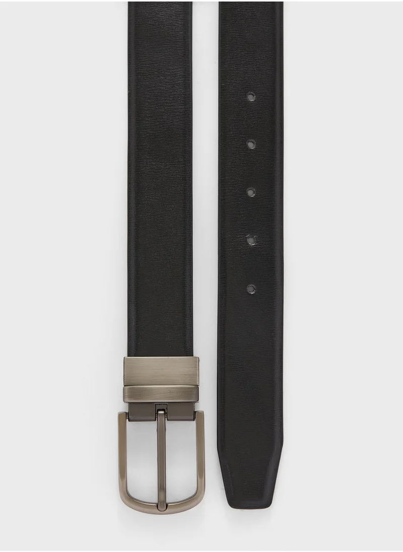 Robert Wood Genuine Leather Formal Belt