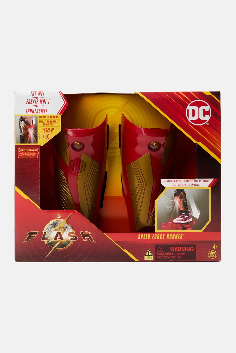 DC مجموعة تمثيل شخصية عداء قوة السرعة فلاش، أحمر - Image 1
