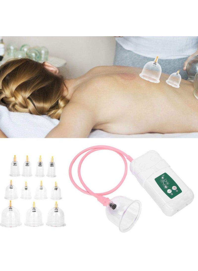 SYOSI Cupping Kit for Massage Therapy Professional Electric Massage Cupping Set USB Charging Intelligent Operation Anti Cellulite Body Massage Helper Vacuum Cupping Set - Image 4