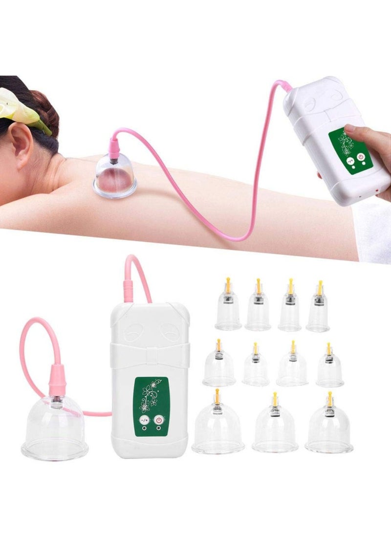SYOSI Cupping Kit for Massage Therapy Professional Electric Massage Cupping Set USB Charging Intelligent Operation Anti Cellulite Body Massage Helper Vacuum Cupping Set - Image 1