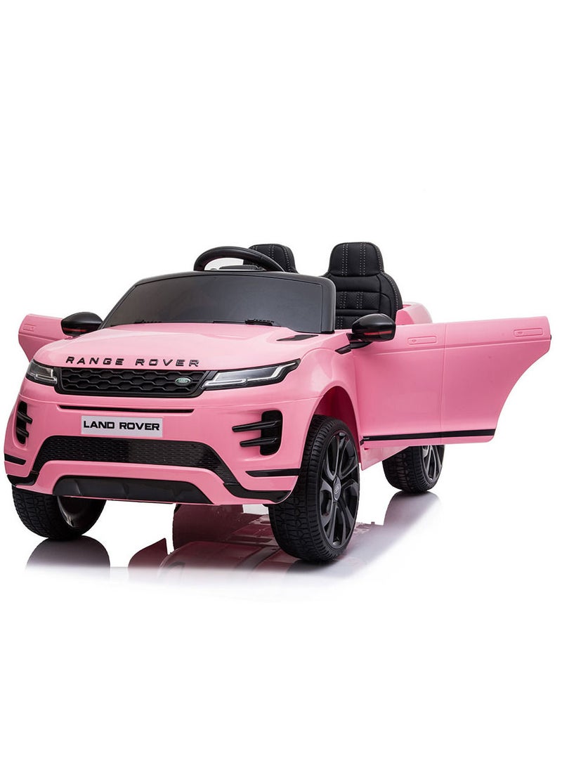 Range Rover - Range Rover Evoque Official Licensed Electric Car 12V Ride On Car With Remote Control best gift for Kids - Pink - Image 1