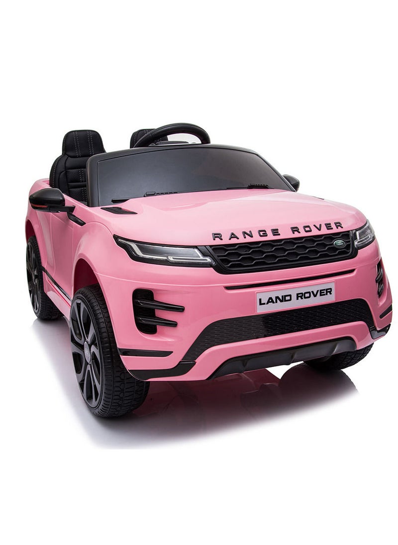 Range Rover - Range Rover Evoque Official Licensed Electric Car 12V Ride On Car With Remote Control best gift for Kids - Pink - Image 1