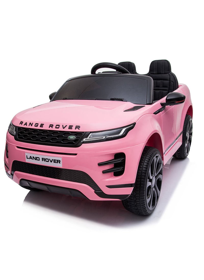 Range Rover - Range Rover Evoque Official Licensed Electric Car 12V Ride On Car With Remote Control best gift for Kids - Pink - Image 1