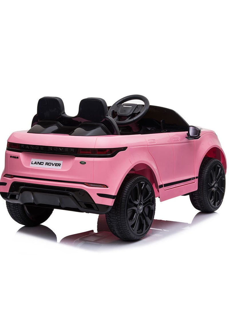 Range Rover - Range Rover Evoque Official Licensed Electric Car 12V Ride On Car With Remote Control best gift for Kids - Pink - Image 1
