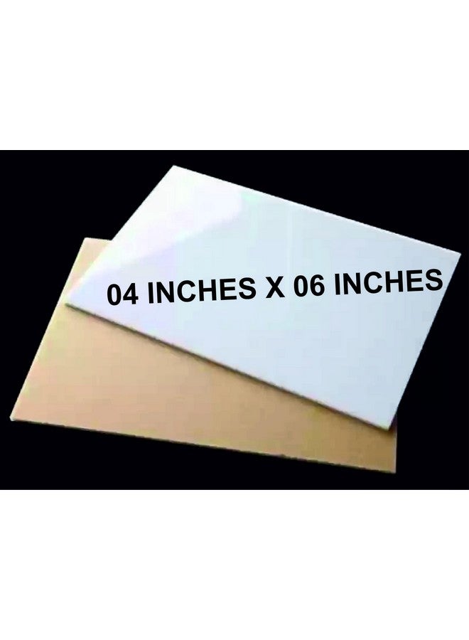 NEILL High Gloss Acrylic Sheet Thickness 2mm (Pack Of 4 Pcs) Ideal For Crafting/DIY Projects - (Size : 4"x6") - White - Image 2