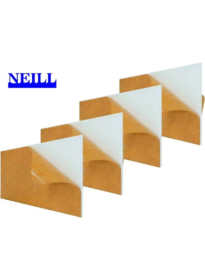 NEILL High Gloss Acrylic Sheet Thickness 2mm (Pack Of 4 Pcs) Ideal For Crafting/DIY Projects - (Size : 4"x6") - White - Image 4