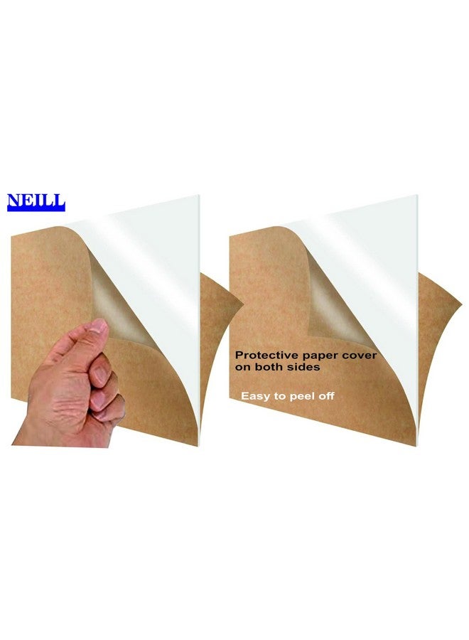 NEILL High Gloss Acrylic Sheet Thickness 2mm (Pack Of 4 Pcs) Ideal For Crafting/DIY Projects - (Size : 4"x6") - White - Image 3