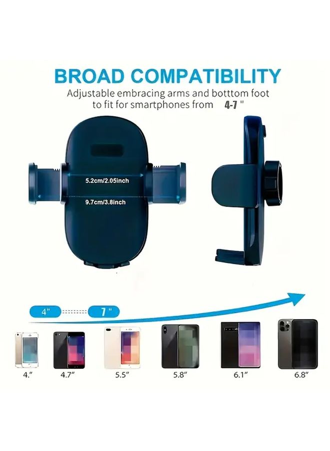 K552 Car Vent Phone Mount Spring Clip Holder Hands Free 360 Adjustable For Smartphones 4 To 7 Inches - Image 3