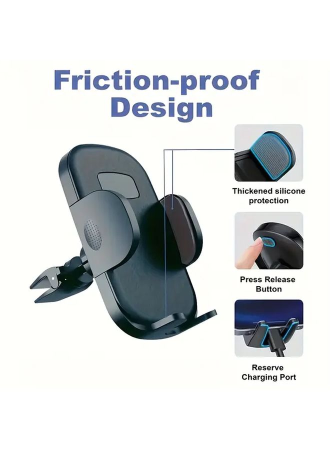 K552 Car Vent Phone Mount Spring Clip Holder Hands Free 360 Adjustable For Smartphones 4 To 7 Inches - Image 5