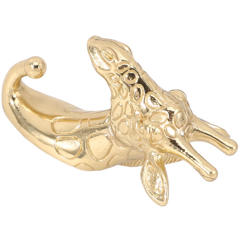 Giraffe Hook Brass Hook Wall Hook Hanging Giraffe Hook for Coat Hat Towel - Image 4