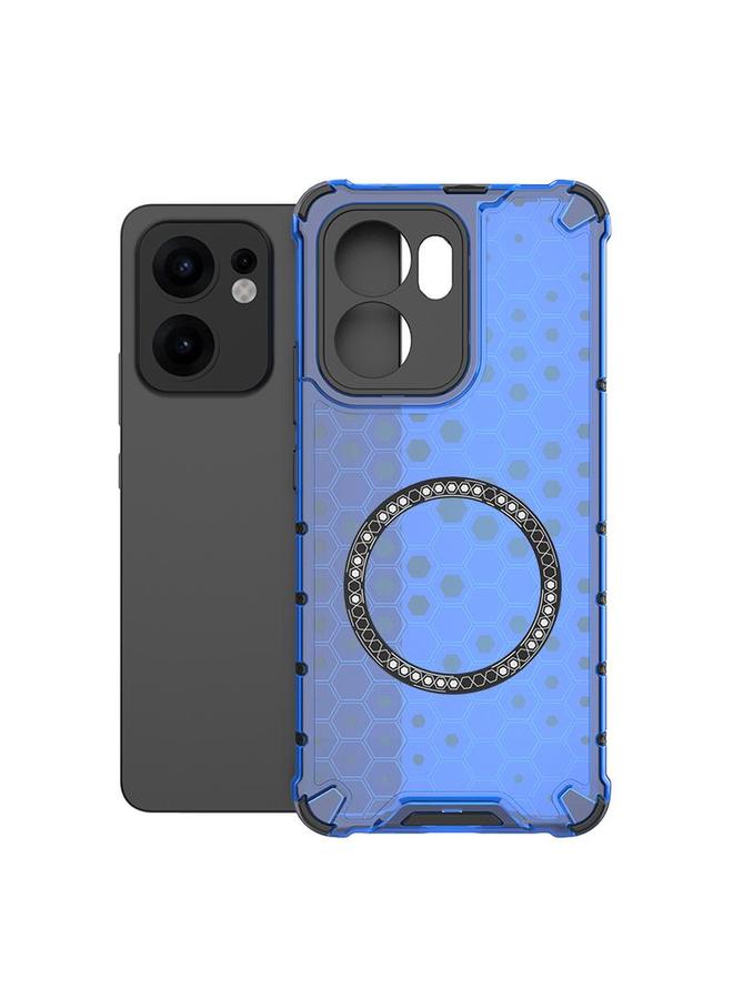 S-TOP Case For OPPO Reno13 F 5G Global Honeycomb Magnetic Ring Shockproof Phone Case - Image 1