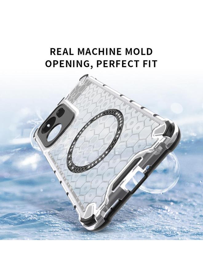 S-TOP Case For OPPO Reno13 F 5G Global Honeycomb Magnetic Ring Shockproof Phone Case - Image 5