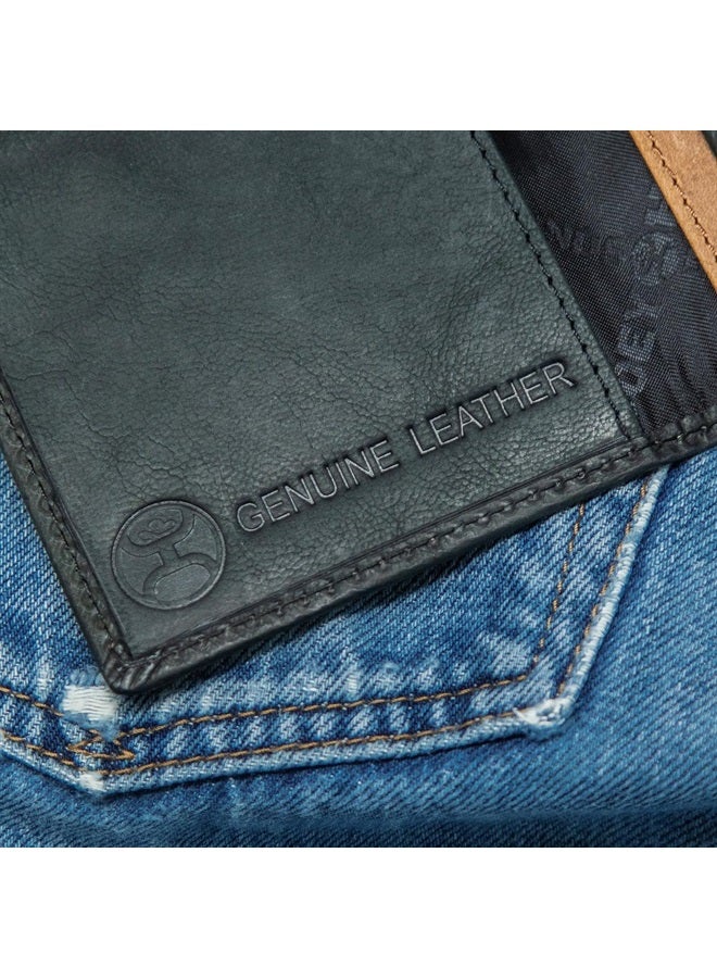 HOOEY Leather Men's Rodeo Wallet (Hooey Original - Black/Lakota)  - Image 5