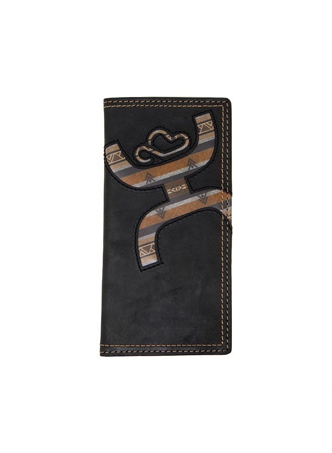 HOOEY Leather Men's Rodeo Wallet (Hooey Original - Black/Lakota)  - Image 1