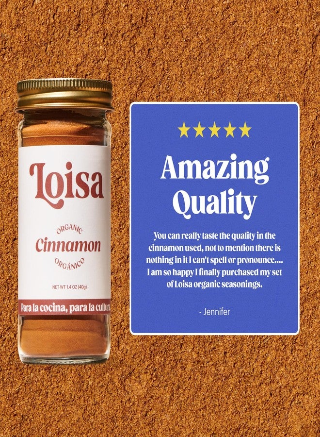 Loisa Cinnamon Seasoning, USDA Organic, Non-GMO, No-MSG, No Preservatives, No Artificial Coloring, No Artificial Flavors, 2.3oz, Pack of 1 (Cinnamon 1.4) - Image 5