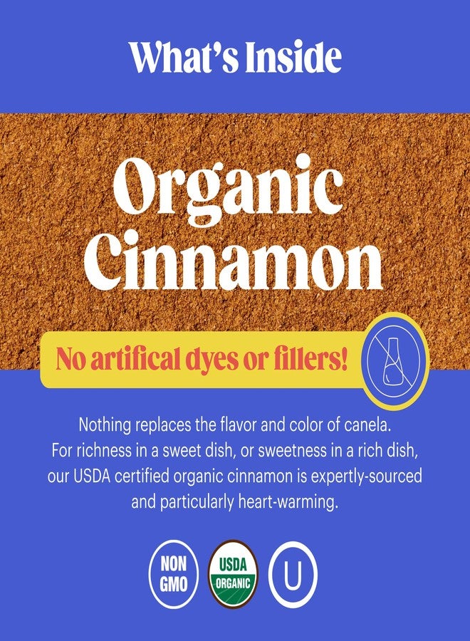 Loisa Cinnamon Seasoning, USDA Organic, Non-GMO, No-MSG, No Preservatives, No Artificial Coloring, No Artificial Flavors, 2.3oz, Pack of 1 (Cinnamon 1.4) - Image 2