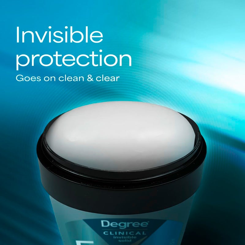 Degree Clinical Strength Antiperspirant Deodorant 96-Hour Sweat and Odor Protection Cool Rush Invisible Solid 5x Types of Sweat 1.6 OZ - Image 3