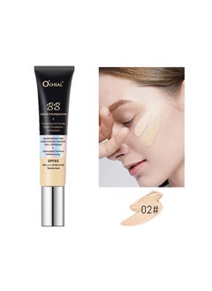 OCHEAL BB Liquid Foundation Color Correcting Long Lasting Maseup Full Coverage Lightweight, Flowlesss&Moisturizing Instant Age Rewind Perfector BB Cream Sunscreen SPF50(02#Natura)  - Image 2