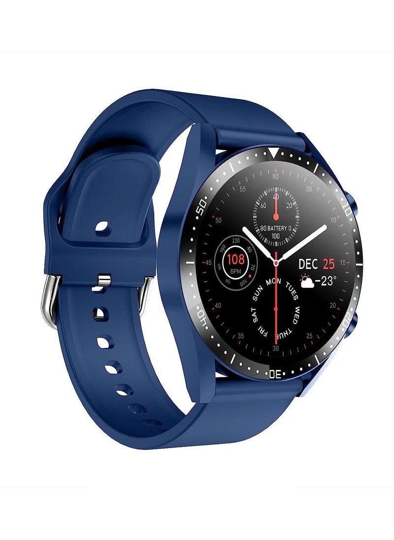 Xcell - Xcell Classic 3 Talk Lite Smart watch, Heart Rate/Blood Pressure/Oxygen Level Monitoring, Receive & Make Calls,Water Resistance: IP67,1 Week Battery life, Compatibility:IOS/Android-Blue - Image 1
