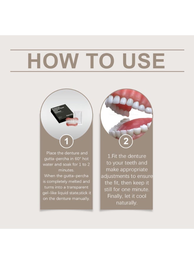 Feimuko Full Denture Set, Cosmetic False Teeth Veneers for Smile Makeover, Comfortable Fit Decorative Teeth Covers, Instantly Improve Smile Appearance - Image 5