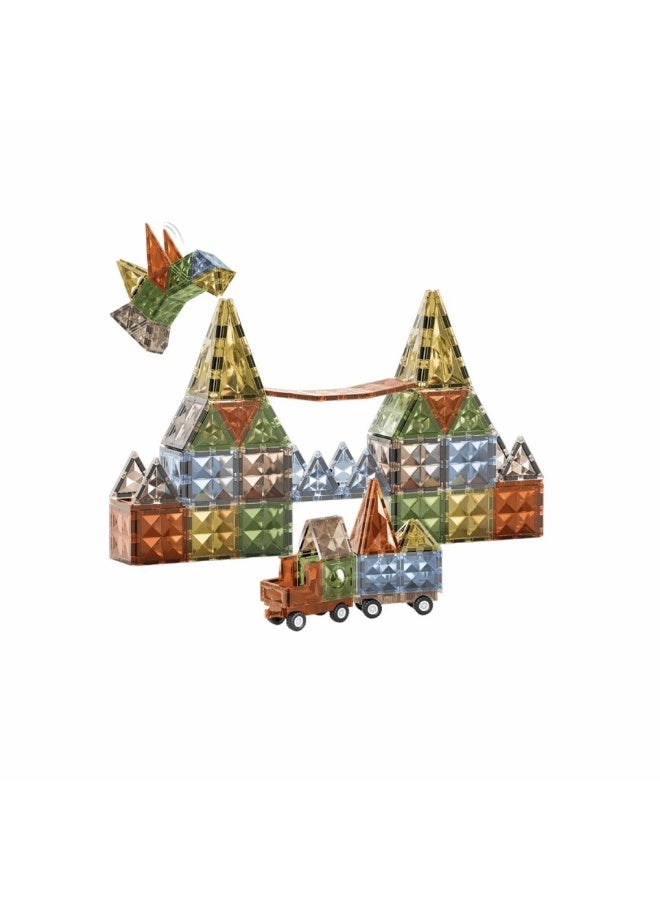 Crystal Magnetic Building Blocks – 100 Pieces - Image 3