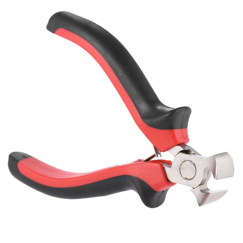 Gosono Guitar Bass String Cutter Scissors Pliers Fret Bridge Pin Nipper Puller Tools Instrument Guitarra Repair Tool Guitar Accessories(1pcs Red Black Guitar Bass String Cutter)