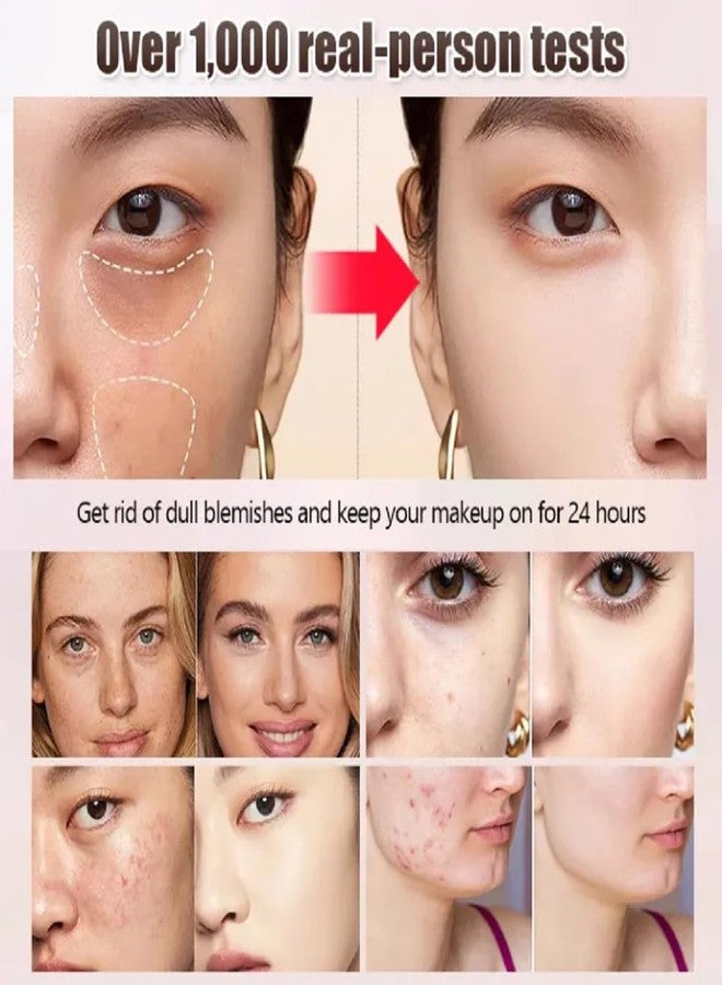 BACHUDO 2 in 1 Korean Luxury Anti-Wrinkle Foundation Stick, Long-Lasting Double Head Foundation Make Up Stick with Brush,Waterproof Concealer & Cream Base Makeup for All Skin Types (Natural, 1 PCS) - Image 3