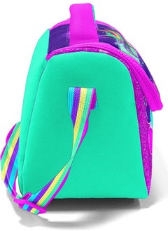 CORAL HIGH Kids Pink Water Green Unicorn Patterned Thermo Lunch Box 11758  - Image 1