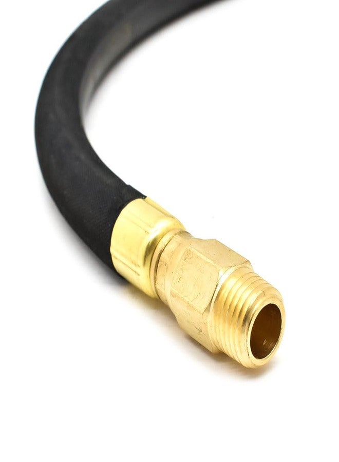Interstate Pneumatics TW100W Black Steel Braided Hose Whip Without Chuck 12 Inch Long - Image 3