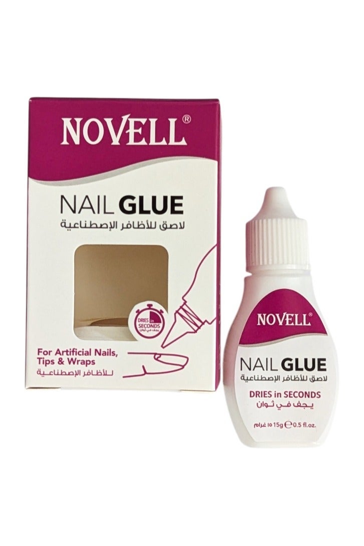 نوفل غراء أظافر أوفيل 15 جم - لاصق قوي سريع الجفاف للأظافر الصناعية والأطراف والأغلفة - Image 1