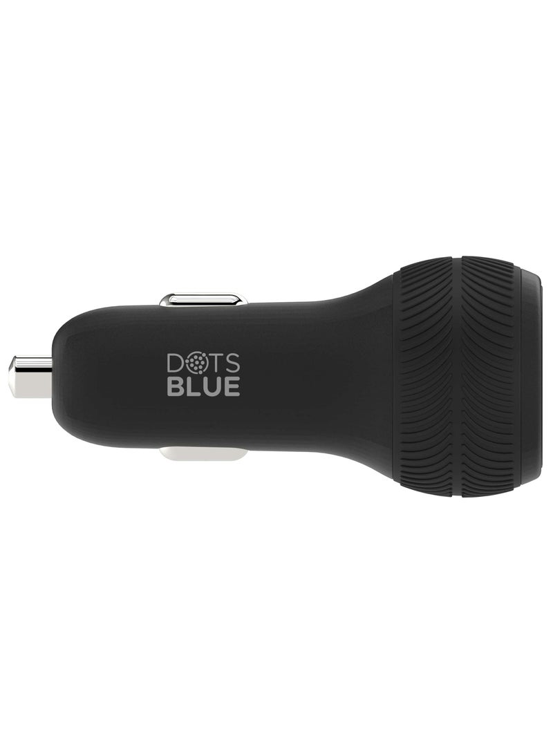 DOTS BLUE CAR CHARGER 38W PD 3.0 & QC 3.0 - Image 1