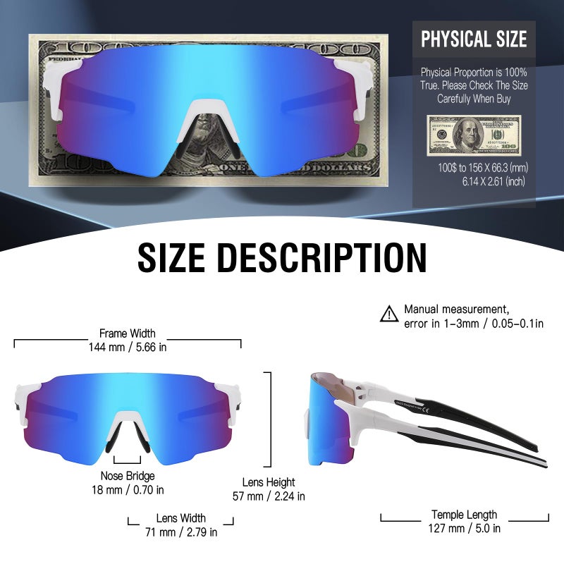 DUCO Sports Sunglasses for Men Women Fishing Cycling Mountain Bike Sun Glasses UV400 Protection 0042 - Image 2