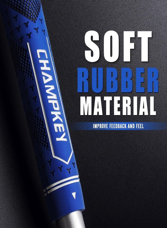 CHAMPKEY Half Cord Golf Grips 13 Pack with Golf Grip Kit - All Weather Performance Golf Club Grips - High Traction and Feedback Golf Grips for Men(Green,Midsize) - Image 4