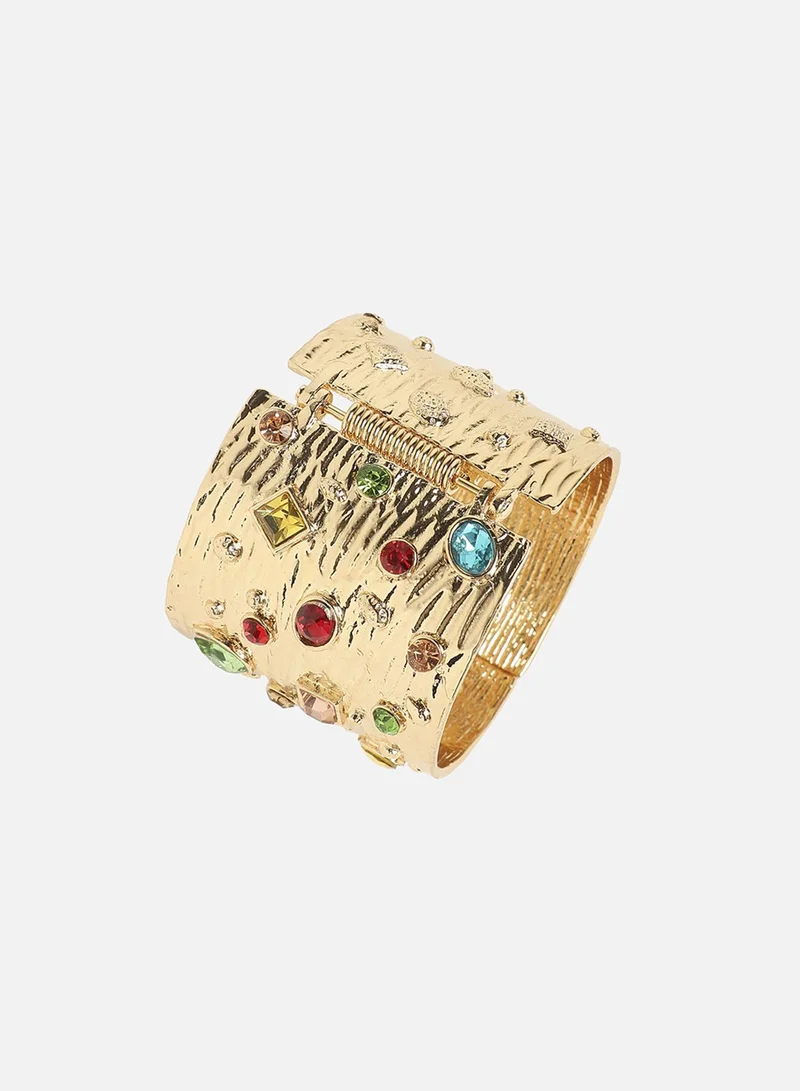 SOHI Regal Cluster Statement Artificial Bracelet Jewellery