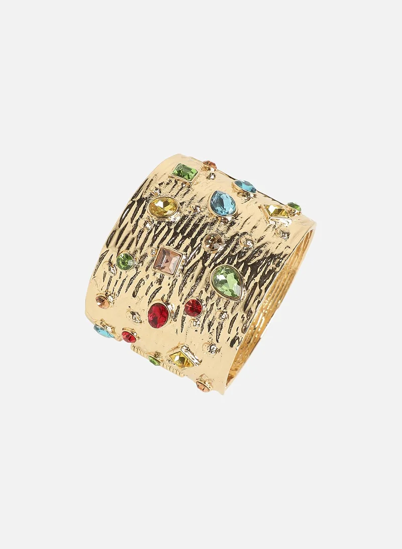 SOHI Regal Cluster Statement Artificial Bracelet Jewellery