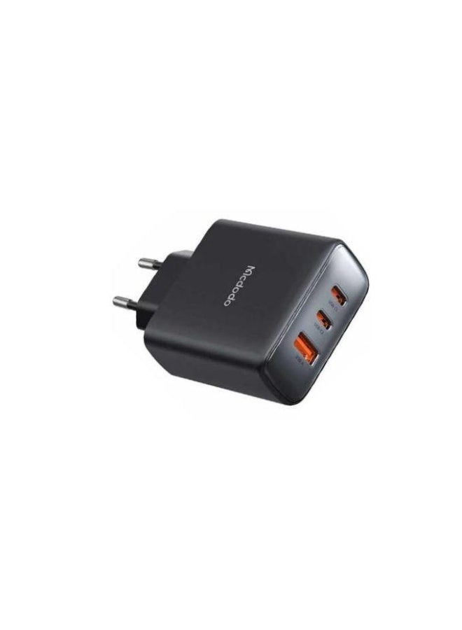 مكدودو شاحن حائط ماكدودو - CH-4861 - سريع، 45 وات، 3 منافذ إخراج، مع كابل من النوع C - أسود - Image 2