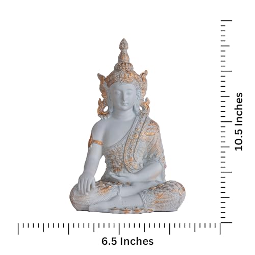 The Advitya Buddha Idol for Home Decor Items | Buddh|Gautam Buddha|Shakyamuni Statue Figurine Showpiece for House Warming Birthday Corporate Gift | Home Decoration Items for Living Room (Pastel Green) - Image 4